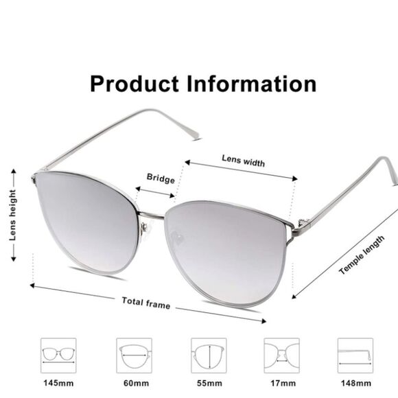 Round frame flat lens Sunglasses - Picture 2 of 3